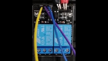 Relay switching ON/OFF